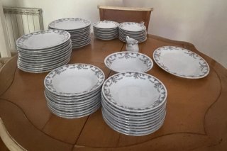 Vajilla Vintage Grande Porcelana 20 Comensales