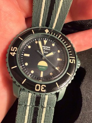 Swatch Blancpain x Swatch Scuba Green