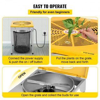 45.7 cm Mesa Hidropónica Trimmer Eléctrico de Hojas y Brotes a 3 Velocidades con 6 Cuchillas Extra