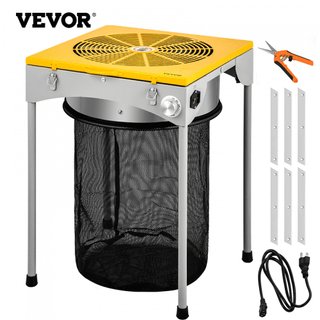 45.7 cm Mesa Hidropónica Trimmer Eléctrico de Hojas y Brotes a 3 Velocidades con 6 Cuchillas Extra