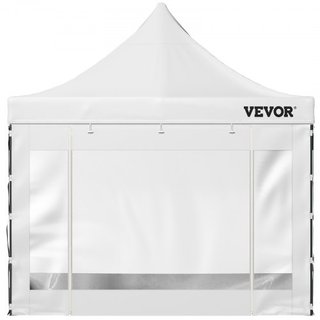 Tienda de Carpa Plegable de 304.8 x 304.8 cm, Gazebo de Patio Exterior con Paredes Laterales Desmontables y Bolsa con Ruedas, Refugio Instantáneo Resistente a UV y a Prueba de Agua para Fiesta, Ja...