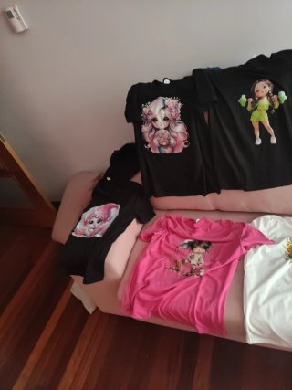 Lote  28 Camisetas Mujer Talla L Ud 1,50 todas 30