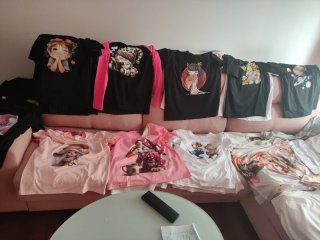 Lote  28 Camisetas Mujer Talla L Ud 1,50 todas 30
