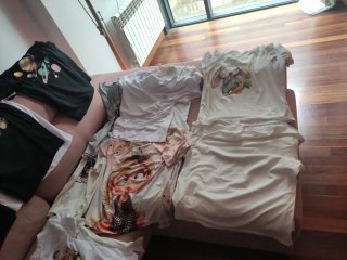 Lote  28 Camisetas Mujer Talla L Ud 1,50 todas 30