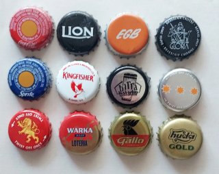 12 Chapas Coronas Variadas