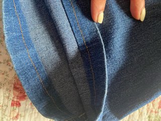 Jeans cargo uomo oversize blu