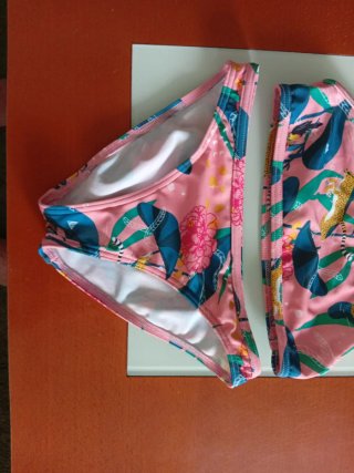 Bikini niña estampado tropical Olaian