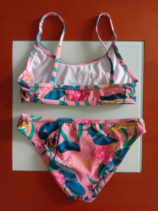 Bikini niña estampado tropical Olaian