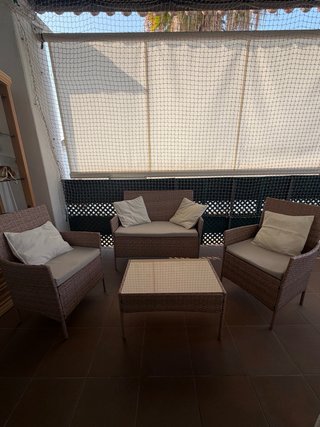 Conjunto Muebles Terraza: Sofá, 2 Sillones y Mesa
