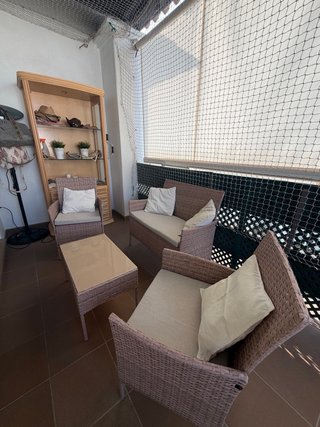 Conjunto Muebles Terraza: Sofá, 2 Sillones y Mesa