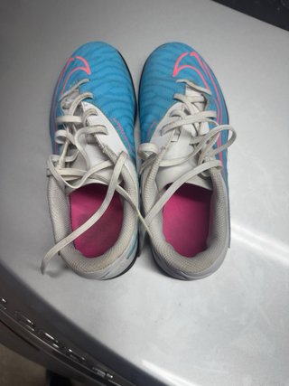 Zapatillas Fútbol Nike Phantom Azul Rosa
