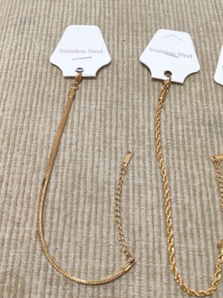 3 Braccialetti Placcati in Oro 18K