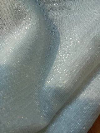 Tenda 90x238 cm tessuto con lame  argento
