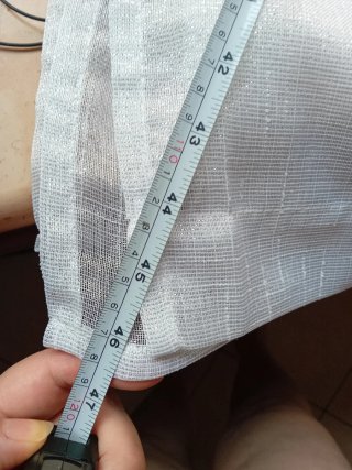 Tenda 90x238 cm tessuto con lame  argento