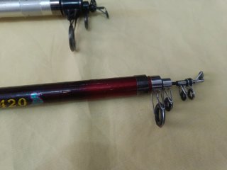 2.Cañas de pescar telescópicas surf casting