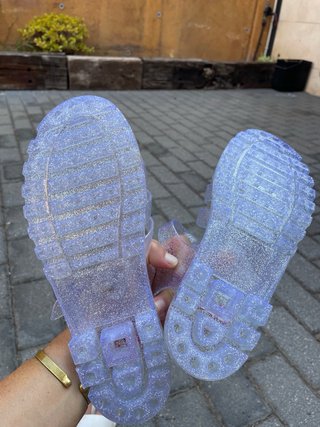 Cangrejeras transparentes talla 38