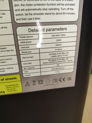 Trituradora Papel