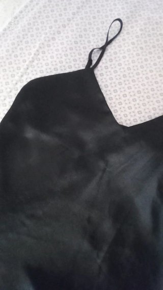 Top raso nero + gonna fantasia in regalo