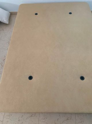 Base tapizada Miroytengo 135x190 Beige sin estrena