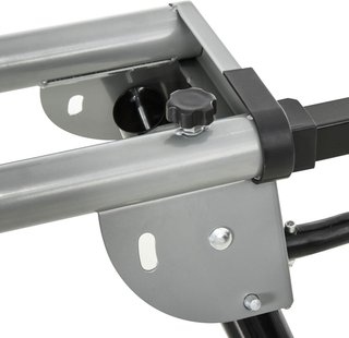 Soporte Universal para Sierras de Inglete, Banco Extensible Regulable y Plegable Carga Máxima 150Kg, Negro y Plata