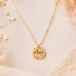 Collar Mama plateado