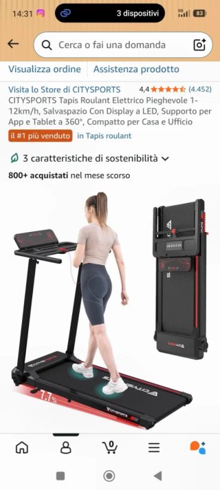 Tapis roulant Citysports