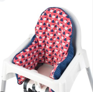 Trona IKEA blanca con arnés