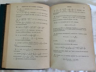 Lote libros vintage de álgebra y logaritmos