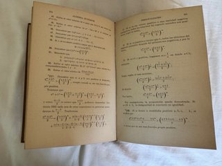 Lote libros vintage de álgebra y logaritmos