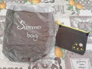 Borsa mare portaoggetti stelle Summer bag verde
