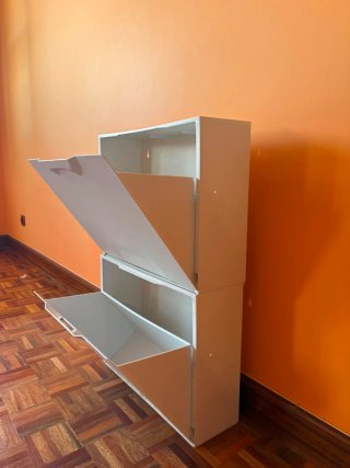 Zapatero Blanco 48x43x138cm