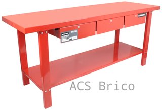 Banco Mesa Trabajo Metal 2000x640 mm - 65260 - Mader