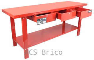Banco Mesa Trabajo Metal 2000x640 mm - 65260 - Mader