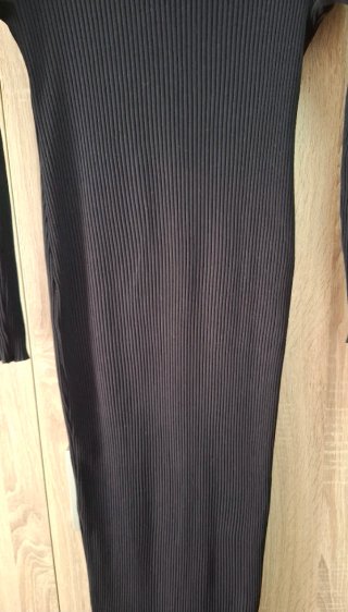 Vestido ajustado largo canalé Shein minimalista L