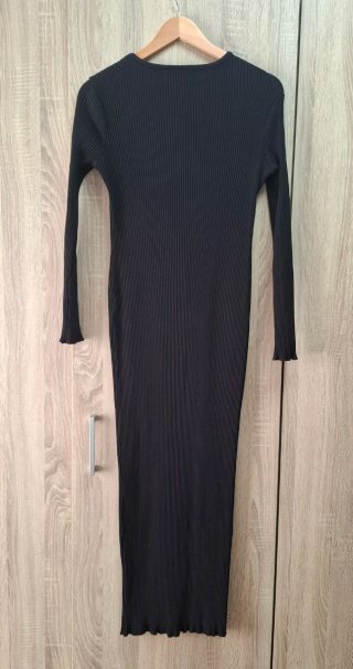 Vestido ajustado largo canalé Shein minimalista L