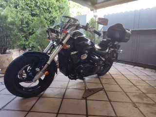 Suzuki Intruder M800 alforjas,defensas4