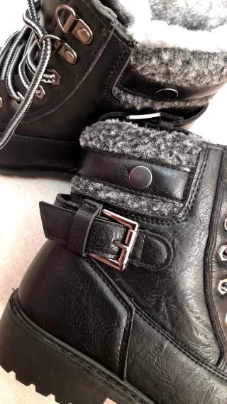 Botas/botines de invierno negras Talla 36
