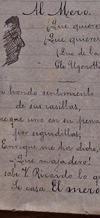 Manuscrito  fotos  Cartagena militar con medallas