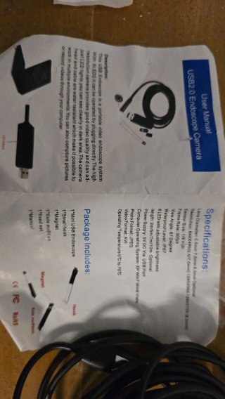 Cámara endoscópica USB