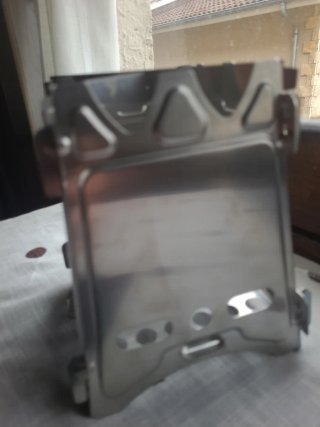 Estufa leña plegable + cerbatana + funda