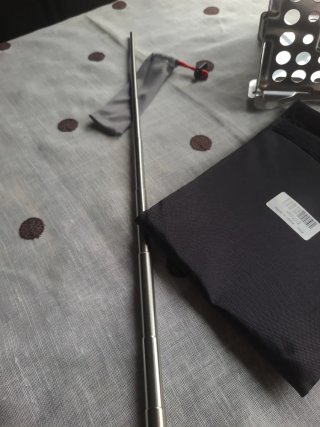 Estufa leña plegable + cerbatana + funda
