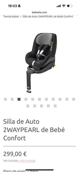 Silla Auto Bebé Confort 2way Pearl