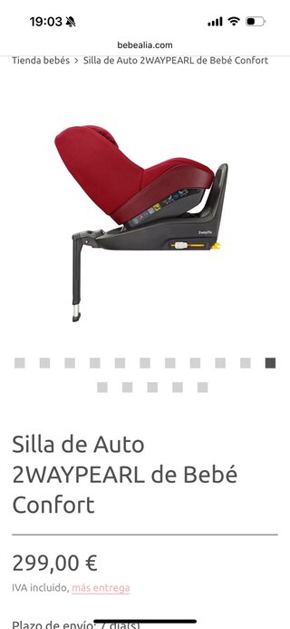 Silla Auto Bebé Confort 2way Pearl