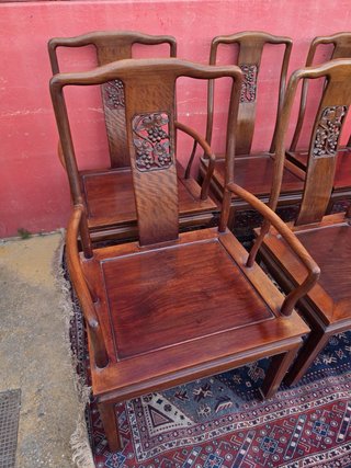 Juego 6 Sillas Comedor Estilo Dinastía Ming