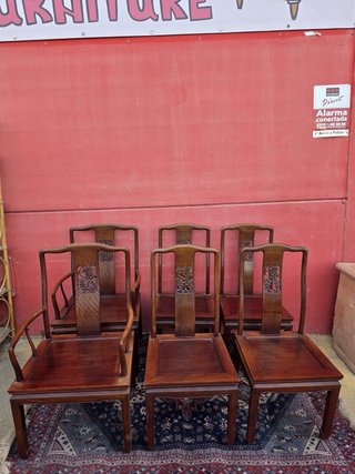 Juego 6 Sillas Comedor Estilo Dinastía Ming