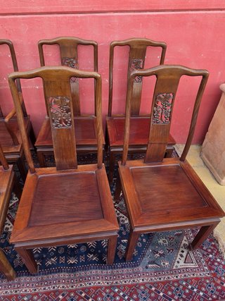 Juego 6 Sillas Comedor Estilo Dinastía Ming
