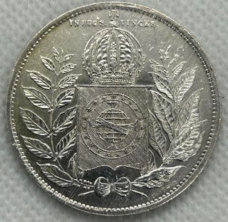 2000 Reis 1856 Brasil Moneda Antigua