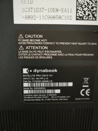 Portatile Toshiba Satellite Pro C50 i5-8250U