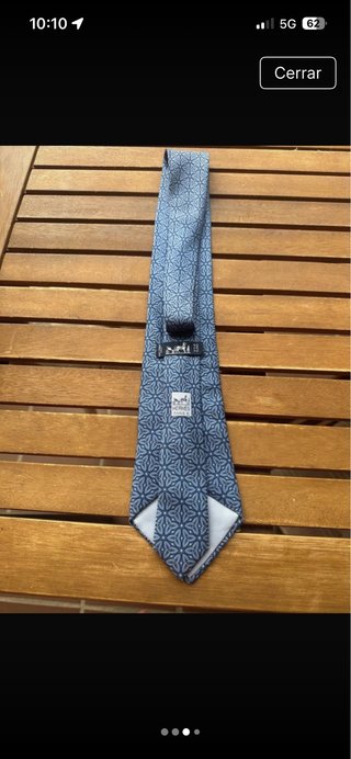 Corbata Hermes Azul Gris