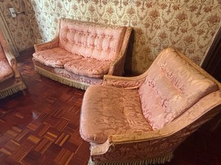 Juego de sillones vintage de madera